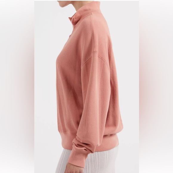 NWT $295 ATM Anthony Thomas Melillo French Terry Sweatshirt Size S M Half Zip - Picture 5 of 11